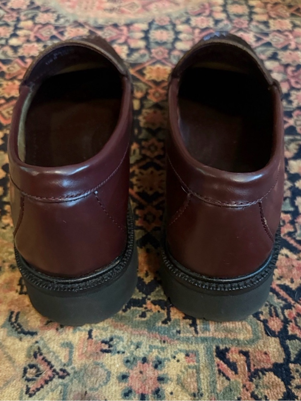 G.H. BASS & Co Weejuns Whitney Super Lug Loafers - Wine - Size US 8 / EU 39 - Picture 4 of 5